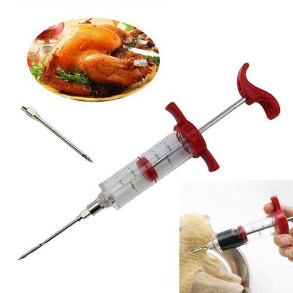 

food flavor seasoning bbq meat syringe marinade injector kit injection gun for pork chicken turkey meat poultry tools