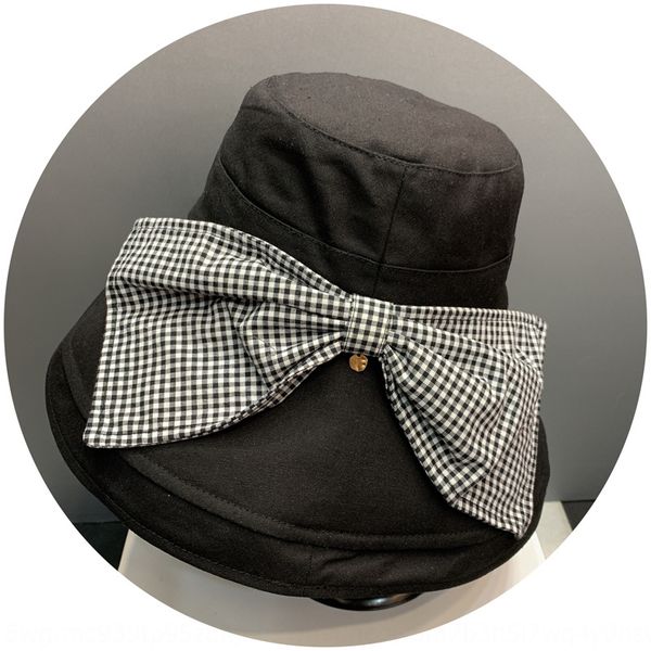 

japanese big brim basin eaves basin cap sun protection cap fisherman sunscreen fisherman hat women's big bow sunscreen hat, Blue;gray