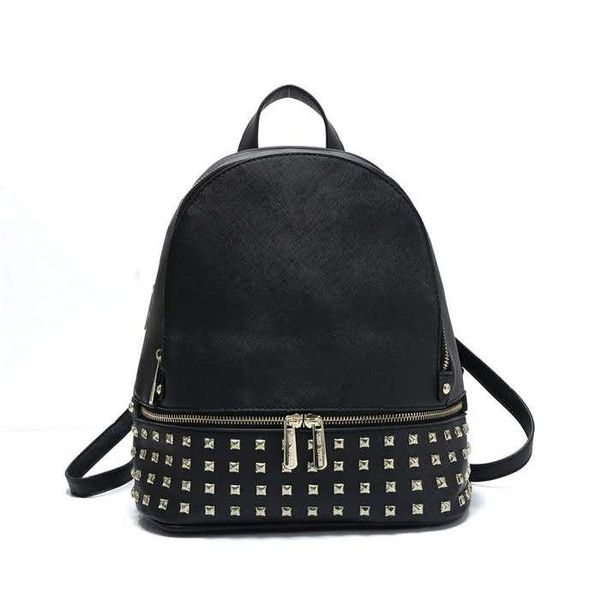

2020 fashion women rivet backpack lady handbags girl school bag ladies bag shoulder bags purse travel package