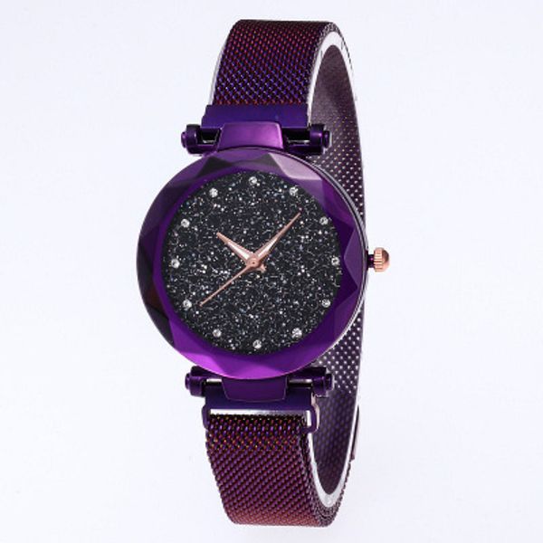 

2018 new women quartz wristwatch brand fashion magnet buckle watches ladies business watch 6 color christmas gift wristwatches, Slivery;brown
