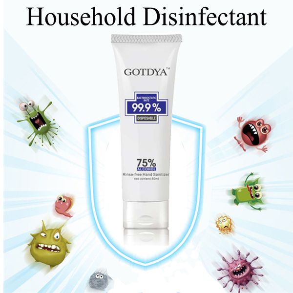 

no-wash одноразовый дезинфицирующее средство для рук 75% спирт убивает микробы 99,99% антибактериальный гель дезинфекция стерилизация жидкое