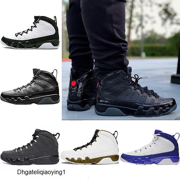 

new mens 9 9s конструктор bred баскетбольная обувь la space jam tour желтый мужчины спорт тренеры антрацит кроссовки размер 41-47, Black