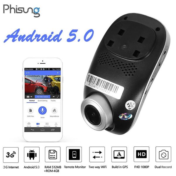 

phisung c1 3g 1080p hd android car dvr camera wifi car digital video recorder camcorder hidden dash cam wide angle