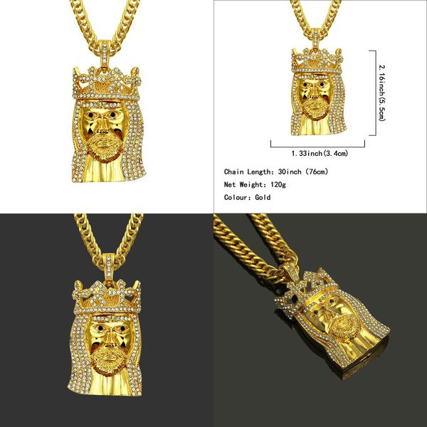 

personality man pendant hip-hop pendeloque cut necklace ornaments swarovski elements iced out designer jewlery personalized gifts, Silver