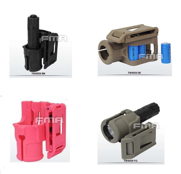 

fma v85 polymer speed holster hunting accessories torch mount spare battery case tb1059 bk/de/fg/pk