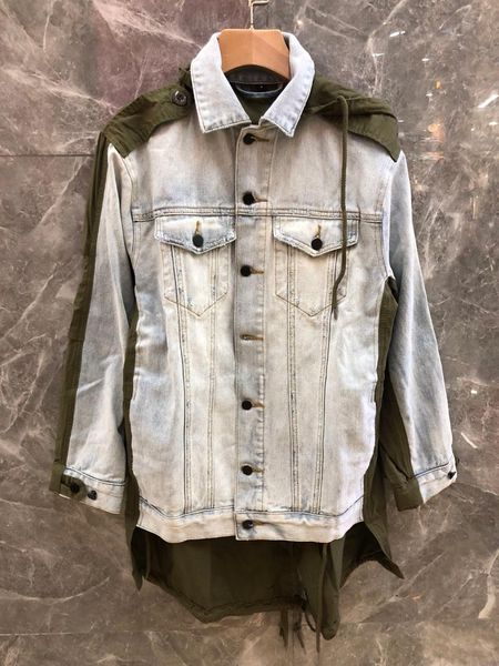 

2019aw autumn new women patchwork denim jacket coat tutu, Black;brown