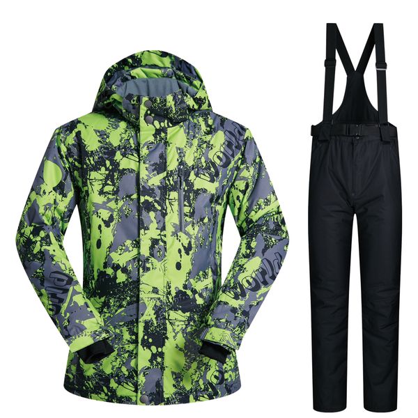 

ski suit men brands mutusnow 2019 new set windproof waterproof warmth pants snow winter skiing snowboarding jacket