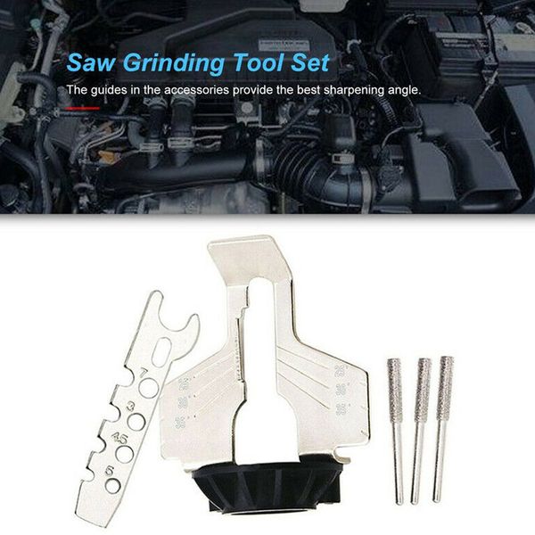 

2019 chain sharpening teeth kit chainsaw sharpener saw power grinding tool i88 #1