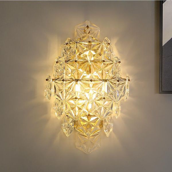 

modern led wall lamp crystal wall lamp living room simple l bedroom bedside