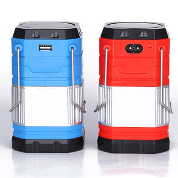 

new solar led camping light rechargeable with usb foldable camping light ultrabright led portable lantern lamp in outdoor lighting