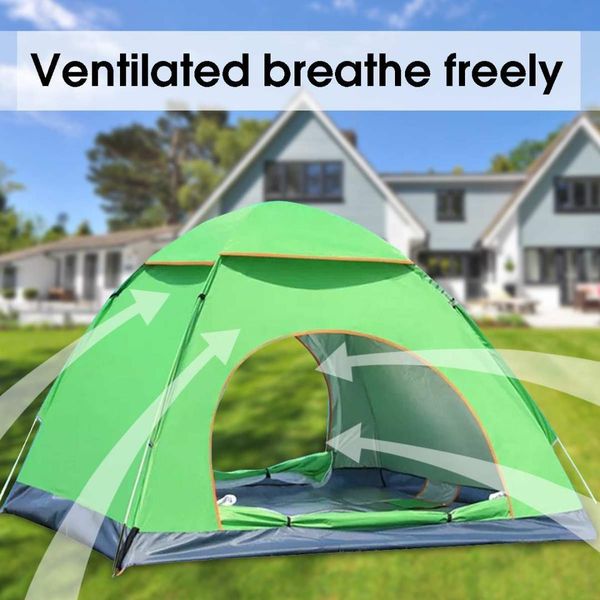 

3-4person double door automatic tent outdoor quick open tent beach camping hiking tents uv protection shelter waterproof tents