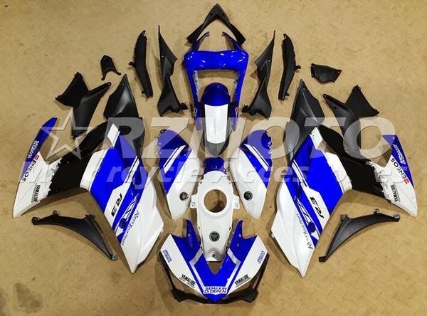 

новые литья под давлением abs пластиковые мотоциклов fairing комплекты для yamaha r3 r25 2014 2015 2016 14 15 16 телесная набор free синий б