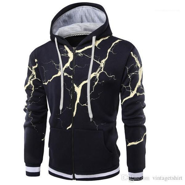 

sweathirts men 2019 ss hooded zipper casual hoodies pullovers cardigans flash printed hooded, White;black