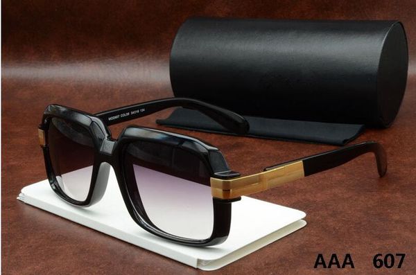 

новый 607 высокое качество бренда дизайнер моды мужская мода солнцезащитные очки женские модели ретро стиль uv380 солнцезащитные очки унисек, White;black