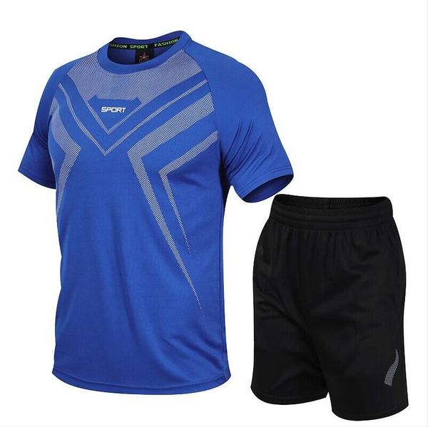 

sky3581 blue new stylesummer 1 maillot de foot kids survetement football jogging chandal equipe de france +pants mens slim, Gray