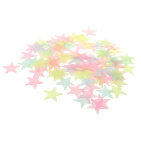 

100 pieces glow in the dark stars room ceiling wall glowing stickers