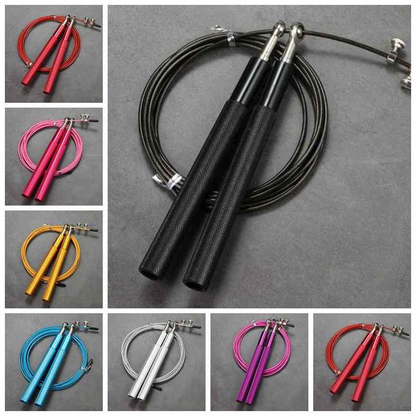 

professional jump rope steel wire jump rope adjustable jumping rope training aluminum skipping ropes fitness speed skip zza2080 10pcs
