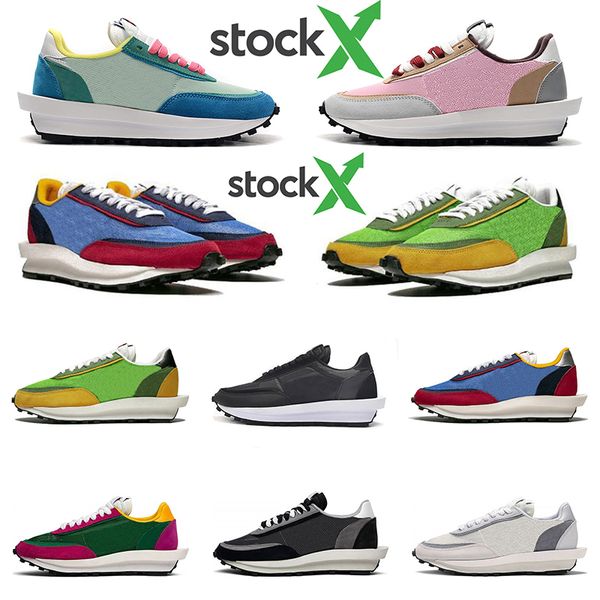 

luxury designer casual shoes sacai ldv waffle daybreak trainers mens sneakers for women designer tripe s sports running shoes size 36-45, White;red