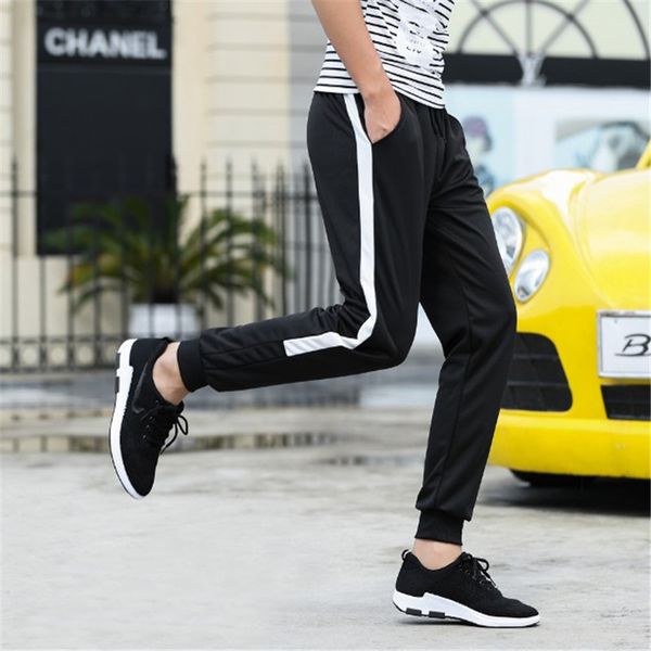 

autumn new joggers pants men fashion elastic waist casual sweatpants man trend wild streetwear hip hop loose trousers male m-5xl, Black