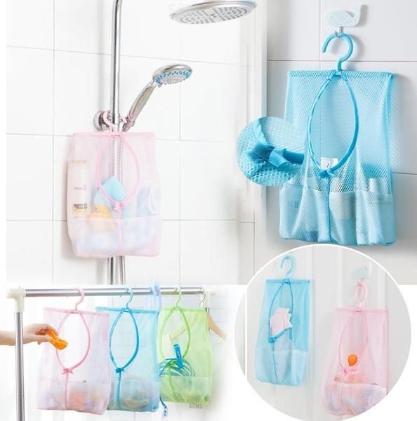 

multi-function hanging mesh bags clothes organizer for home living kitchen accessories underwear storage net bag clothespin net