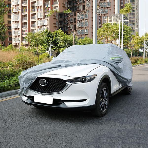 

for cx-5 cx5 2017-2018 car cover waterproof anti heat sun uv snow dust rain resistant protection 1pcs auto accessories