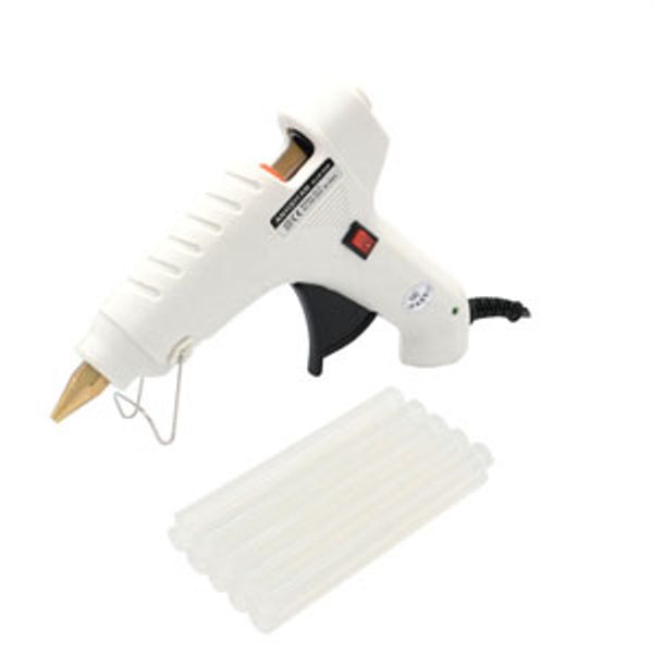 

60w professional melt glue gunhigh temp heater heat repair tool practical power tool with 10pcs melt glue sticks