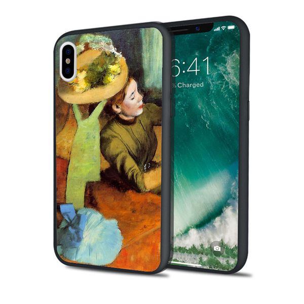 

fundas luxury millinery shop painting case for iphone 11 pro xs max xr 8 7 6s plus 5s se case soft silicone cover.