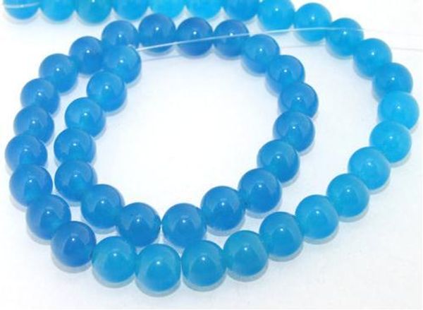

unique pearls jewellery store,charming round 8mm blue jade gemstone loose beads one full strand lc3-0170 t200507, White