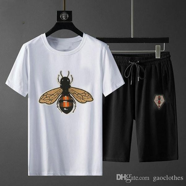 

designers running fashion tracksuits new men shirts shorts shirt homme short male printing dress medusa suit sets size -3xl, Gray