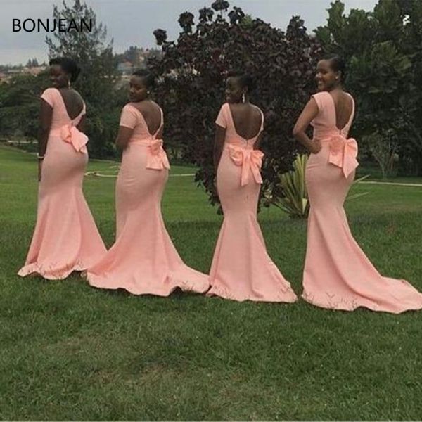 

prom dress short sleeve sweep train long dresses evening dresses mermaid formal 2019, White;black