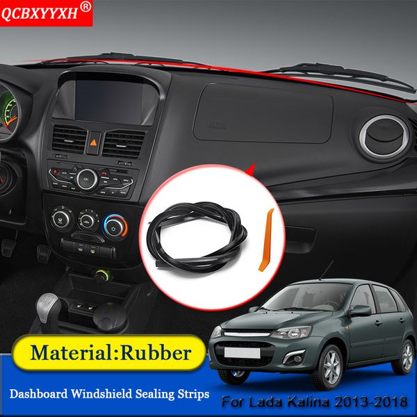 

qcbxyyxh car-styling rubber anti-noise soundproof dustproof car dashboard windshield sealing strips for lada kalina 2013-2018