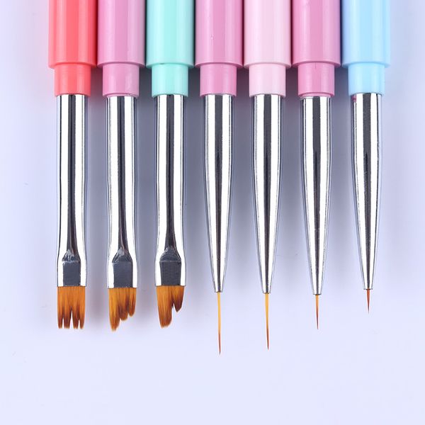 

nail art brush pen colorful uv gel painting pen nail liner drawing flowers brush for art diy design decoration accessories, Yellow