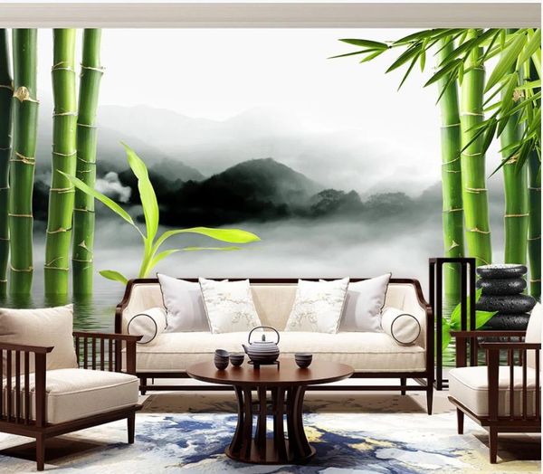 

красивые пейзажи обои красивые бамбуковые леса пейзаж тв фон украшения стены картины