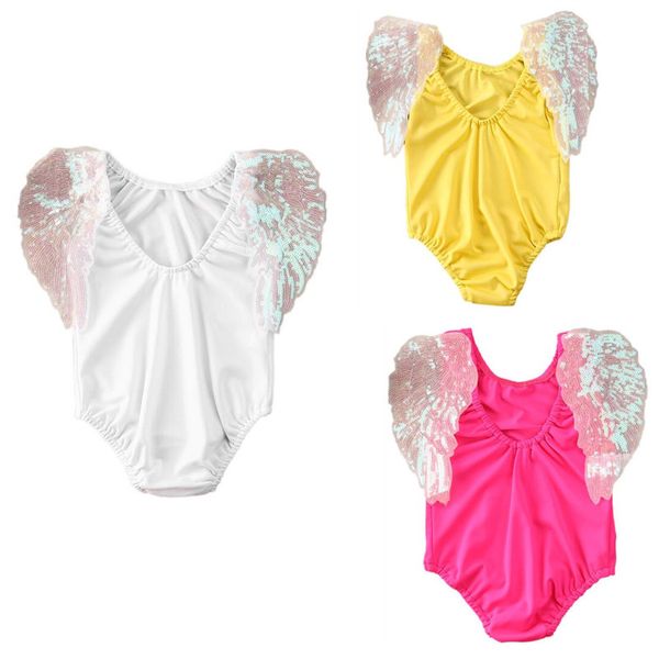 

children's swimwear toddler infant baby girls backless swimsuit summer holiday swimming bikini one-piece bodysuit swimwears for 0-4year