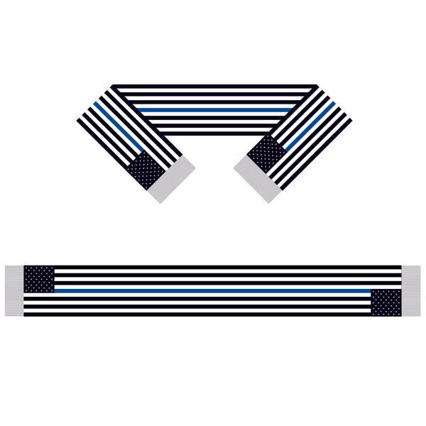 

blue line usa scarf banner 15*150cm 100% polyester,world flag scarf