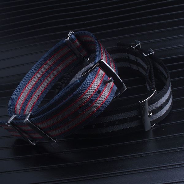 

Высокое качество черный нейлон ремешок для часов ремешок для Omega Planet Ocean 007 для Submar