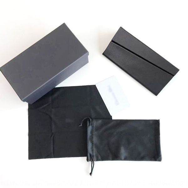 

d home case glasses case simple black folding sun glasses box handmade leather box, Blue