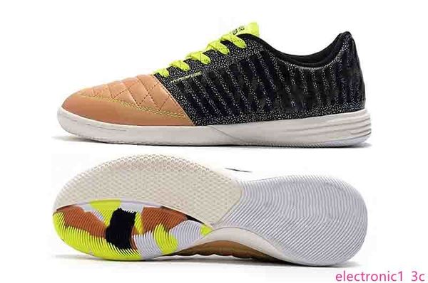 

2019 mens soccer shoes lunar gato ii ic indoor soccer cleats scarpe da calcio original football boots low ankle goto, Black;green