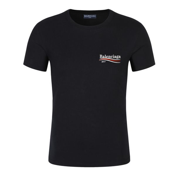 

new 19ss designers shirt men printing letter short sleeve casualbalenciaga1 men clothing hommes polo shirt luxury women t-shirt 8color s-5xl, White;black