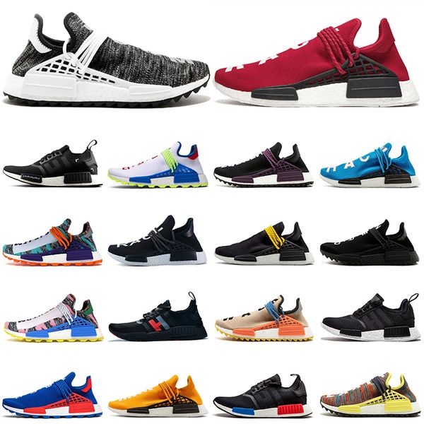

wholesale 2020 new pharrell williams human race nmd r1 mens womens trainers luxury orange japan black heart mind designers sneakers