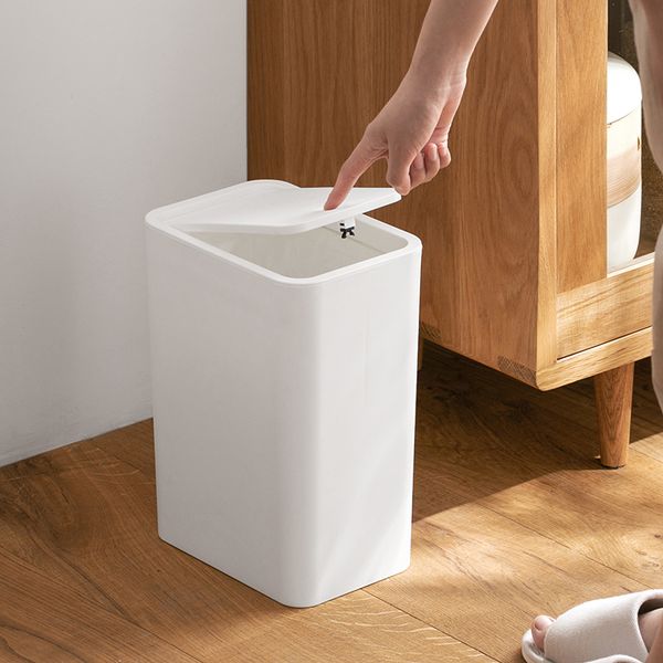 

новое нажатие тип пластиковых отходов бункеры trash can garbage мусор dustbin офис ванная санитарное хранение bucket очистка инструментов