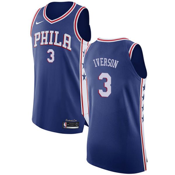 authentic allen iverson 76ers jersey