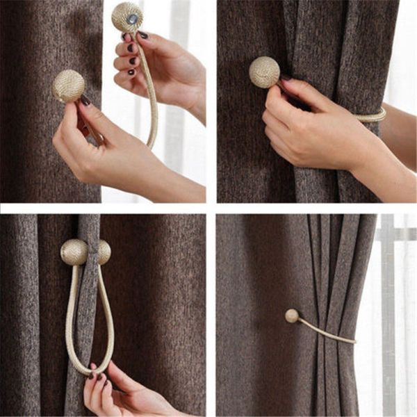 2019 Curtain Tie Backs Holdbacks Buckle Clips Accessories Curtain