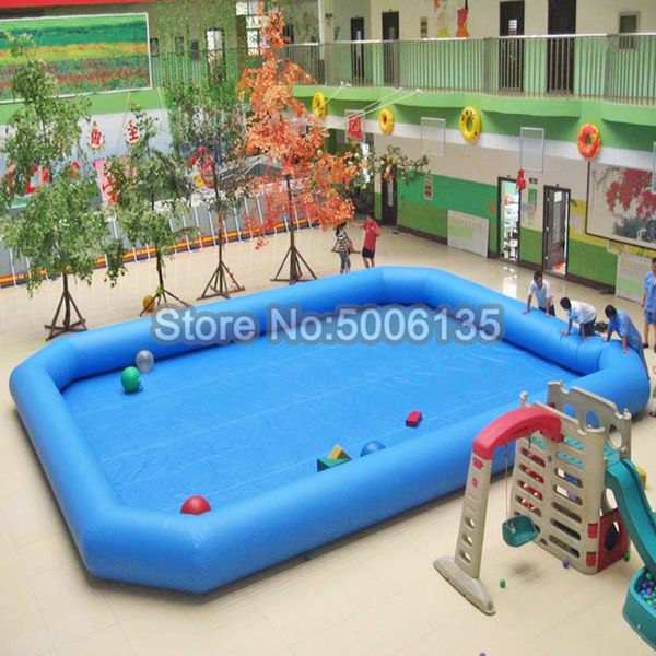 

5x5m 0.9mm pvc tarpaulin outdoor rubber family plastic inflatable swimming pool,folding above ground swimming pool