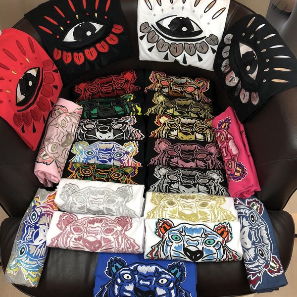 

2018 ummer de igner t hirt for men top tiger head letter embroidery t hirt men clothing brand hort leeve t hirt women top 2xl