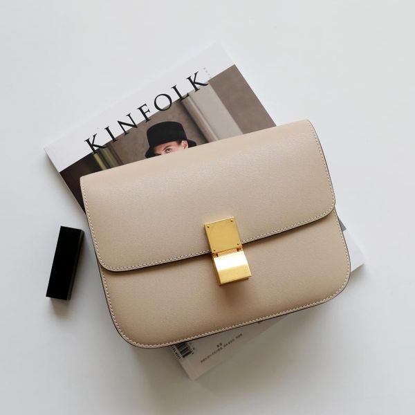 

2020 новая усовершенствованная версия двойной пружинной классический высокосортного ручной обернутый кожей тофу плеча сумку