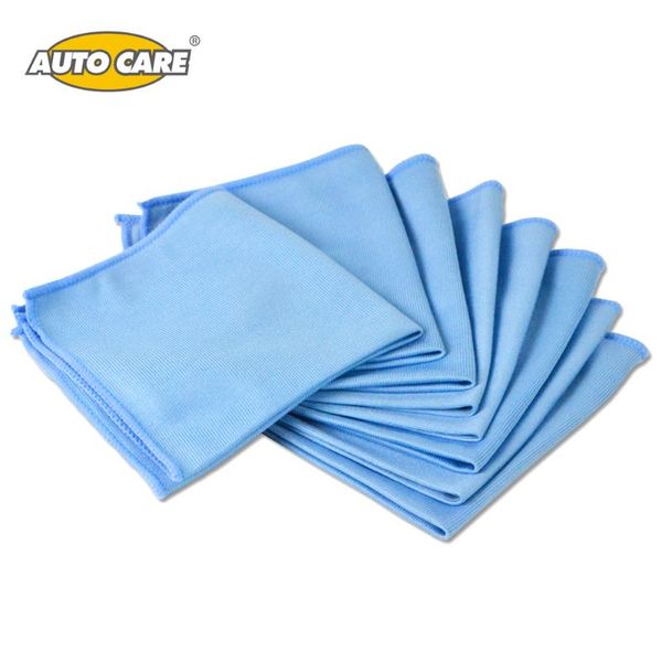 

auto care 8-pack car microfiber glass cleaning towels stainless steel polishing shine cloth window windshield cloth 12"x12