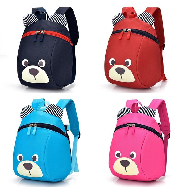 

cartoon kids school bags kindergarten boys and girls 1-5 years old children backpack 3d cartoon lovely bear school students bag