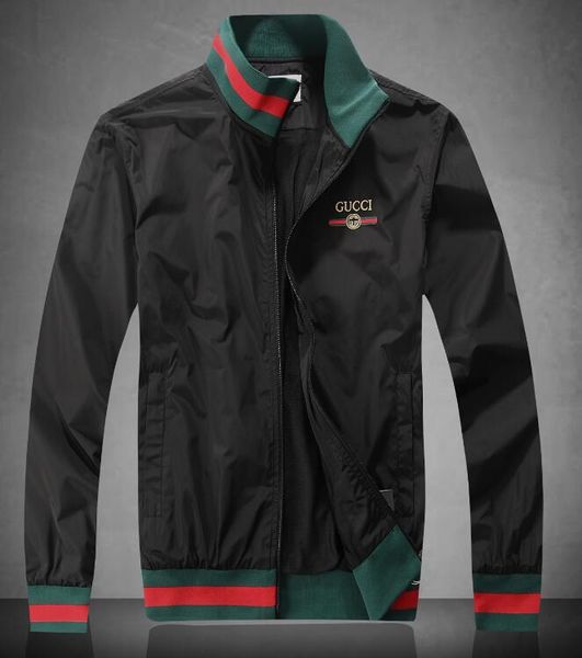 

men's jackets 0 gucci printed casual coat men's and women's ng jacket size m-xxl, Black;brown