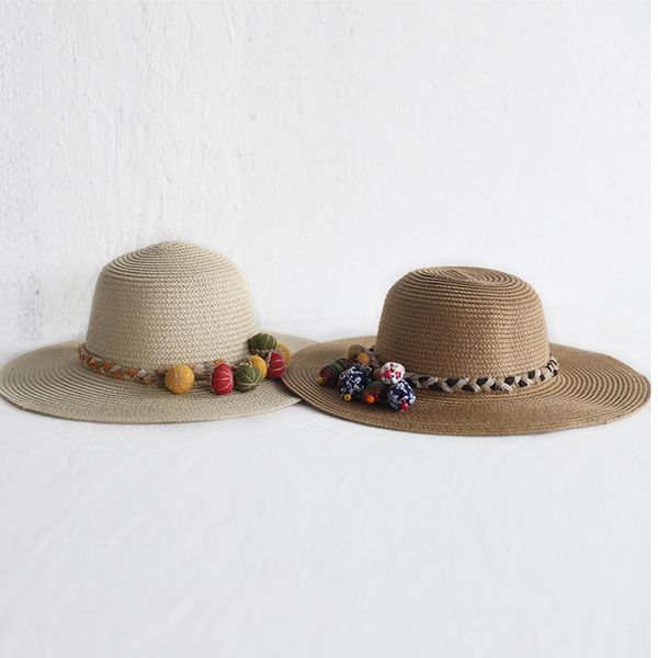 

Newly Hat Bag Set Wide Brim Straw Hats Cap Single Shoulder Bag for Kids Spring Summer Beach BN99